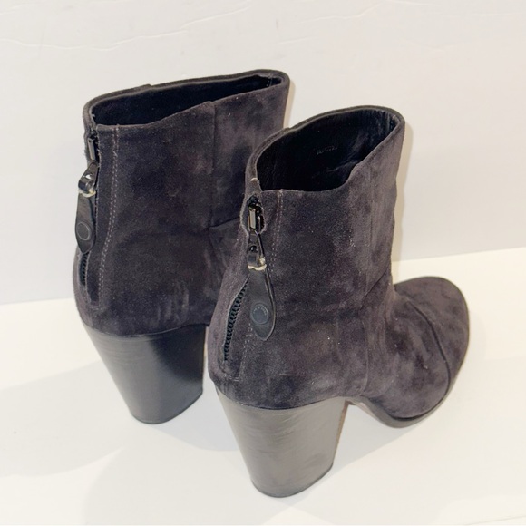 Rag & Bone Newbury Black Leather Suede Ankle Boots Sz 9.5 ASO Celebrities Chunky - Picture 7 of 15